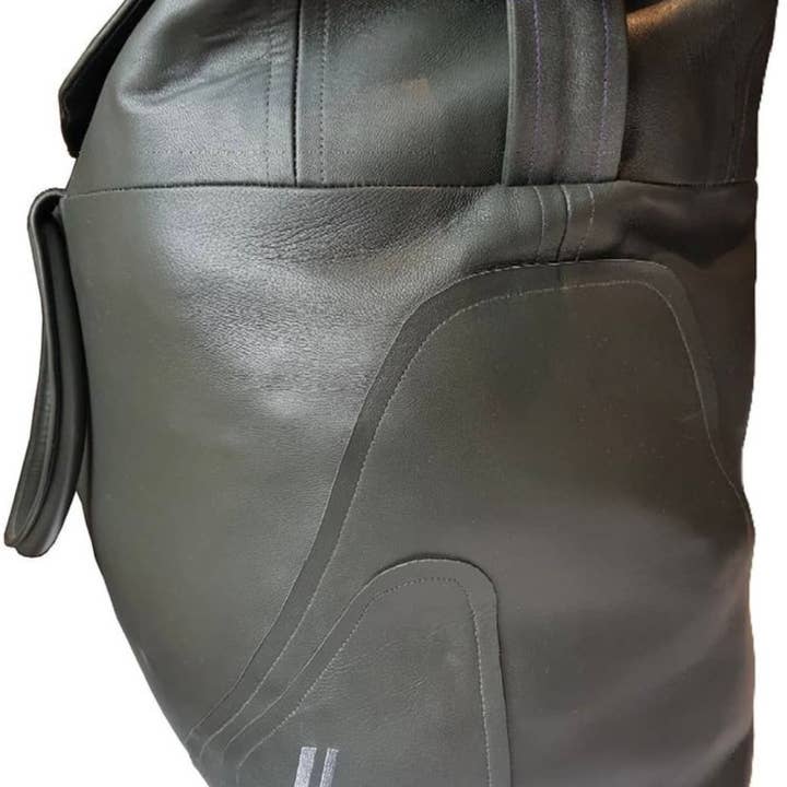 Impromptu Musé - Wholesale Weekender Bag - Women's - Grey Italian Soft Leather Oversized Holdall3