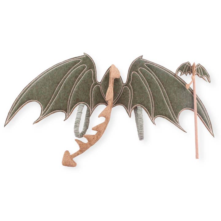 Three Tots - Wholesale Costume - Kids - Cork Leather Whimsical Dragon Wings2