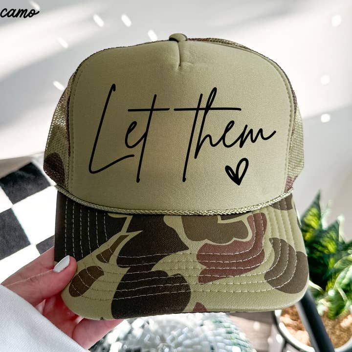 Let Them Trucker Hat *9 Colors for wholesale by Chloe Vs Tank