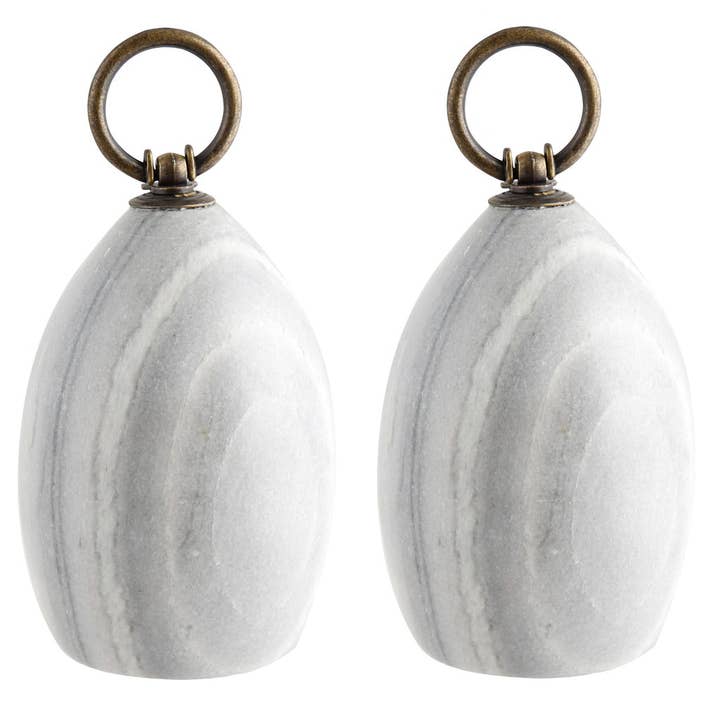 Dibor – wholesale Bookend – Pair of Grey Marble Bookends