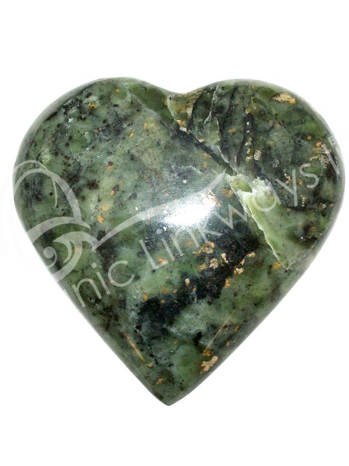 (PC)HEART - JADE, NEPHRITE 2" for wholesale by Oceanic Linkways Inc