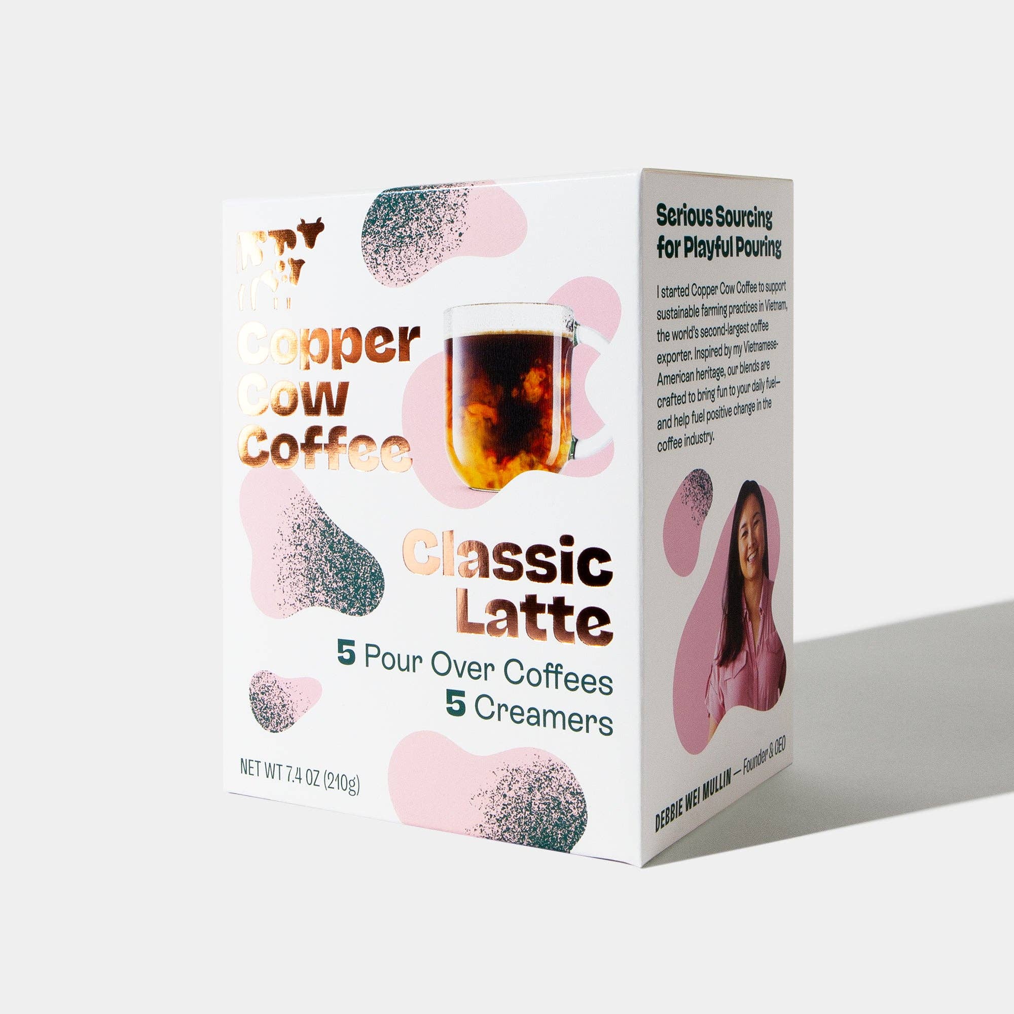 Copper Cow Coffee - Wholesale Ground Coffee - Latte Kit - Classic (5ct) I 6 Pack Case4