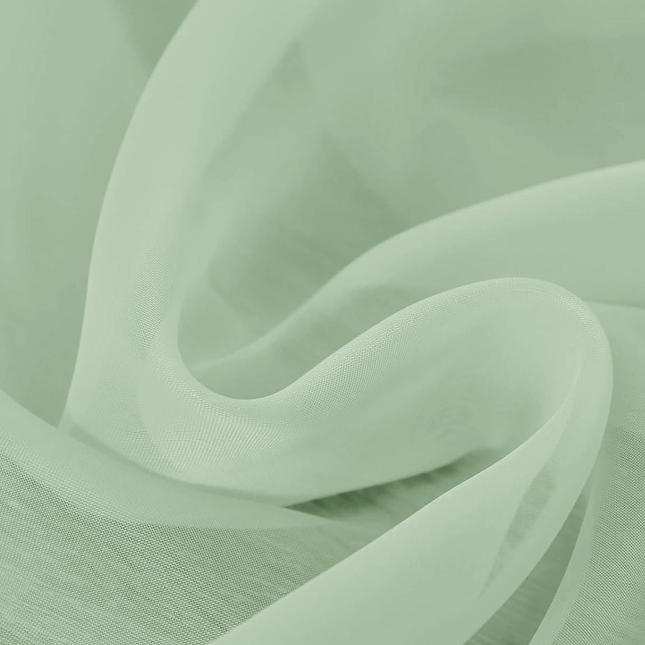 home mart goods – wholesale Valance – 37" x 216"- Sage Sheer Window Scarf Valance Draping Long2