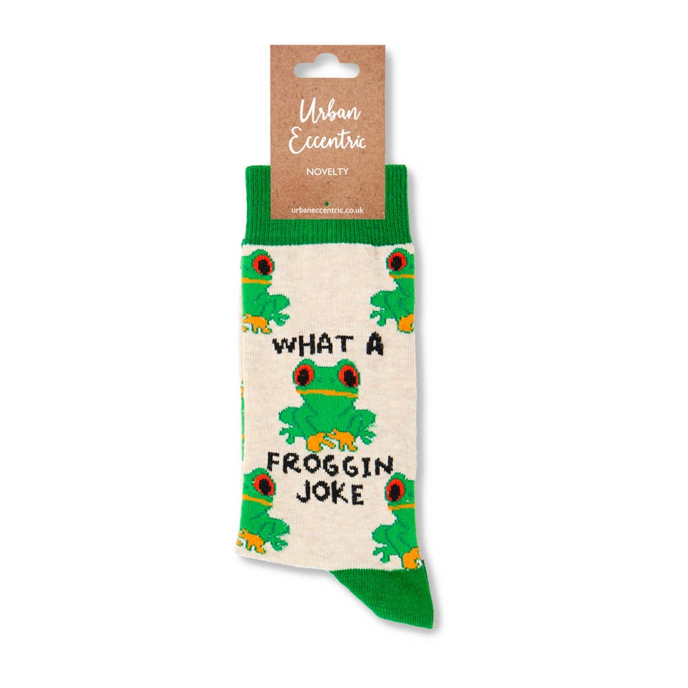 Urban Eccentric - Wholesale Socks - Unisex - Unisex What A Froggin Joke Socks1