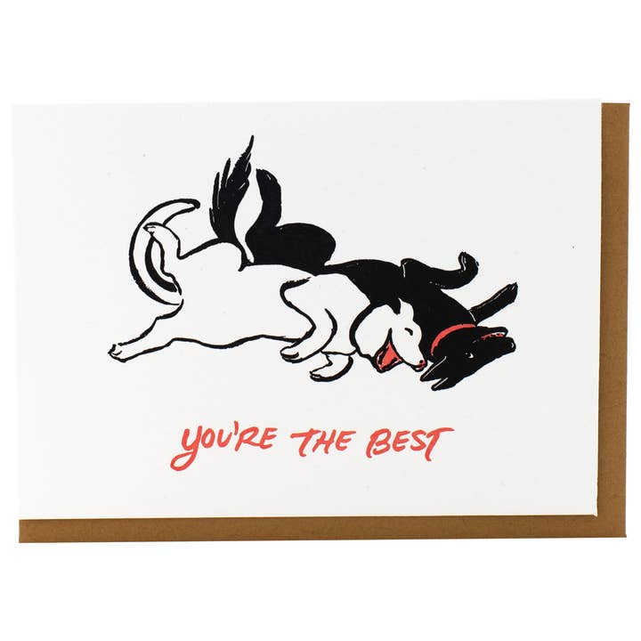 Smudge Ink - Wholesale Friendship Card - Playful Dogs Friendship Card1