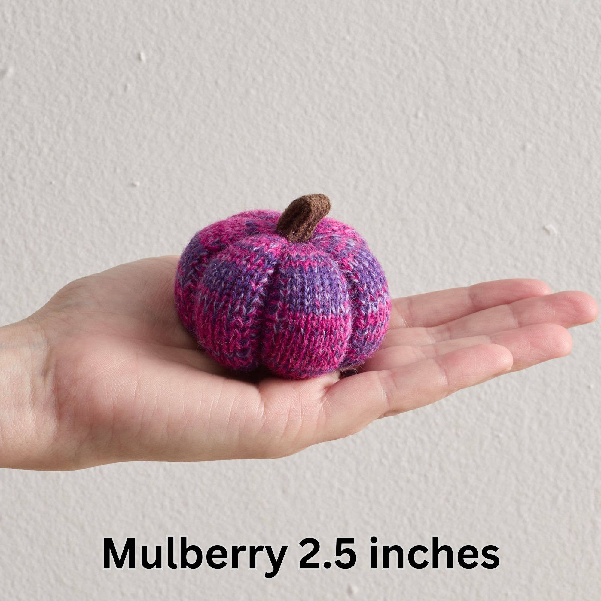 Your Heart's Content - Wholesale Decorative Tabletop Object - Cozy Pumpkins, Variegated Knit Yarn Colors, Handcrafted Gift23