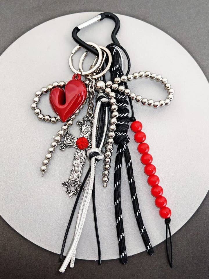 Pendentif de Sac Charms Croix Amour Arc DP25B552 pour la vente par Dipped Shop