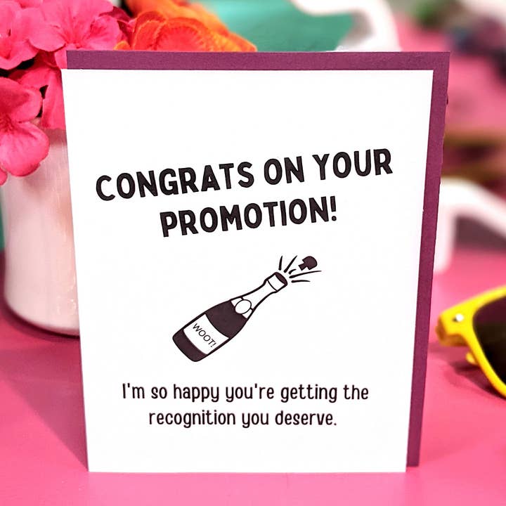 Cards o' Glee LLC - Wholesale Congratulations Card - Congrats on Your Promotion Card