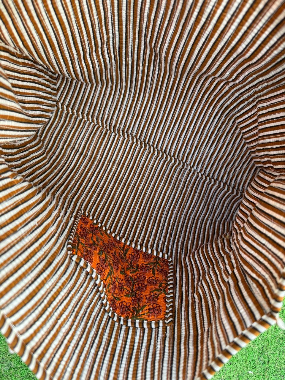 bhavnas boutique - Wholesale Tote Bag - Women's - Orange Cotton Quilted Bag Small Floral Printed Shoulder Bags6