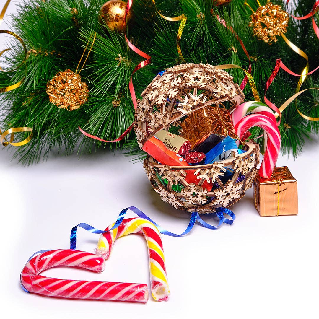 WoodTrick - Vendita all'ingrosso Kit per lavoretti fai da te - WoodTrick palla di Natale in legno modello meccanico 3D da assemblare16