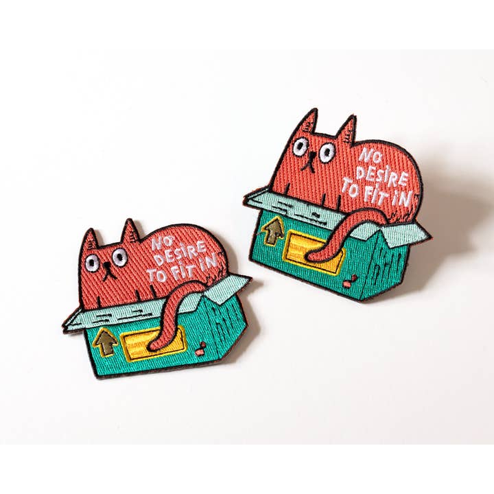 RippleSplash Studio - Wholesale Patch - No Desire to Fit In Cat Iron-On Patch4