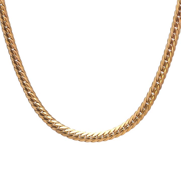 Hailey Gerrits - Wholesale Schakelketting - Platte Olympia Ketting