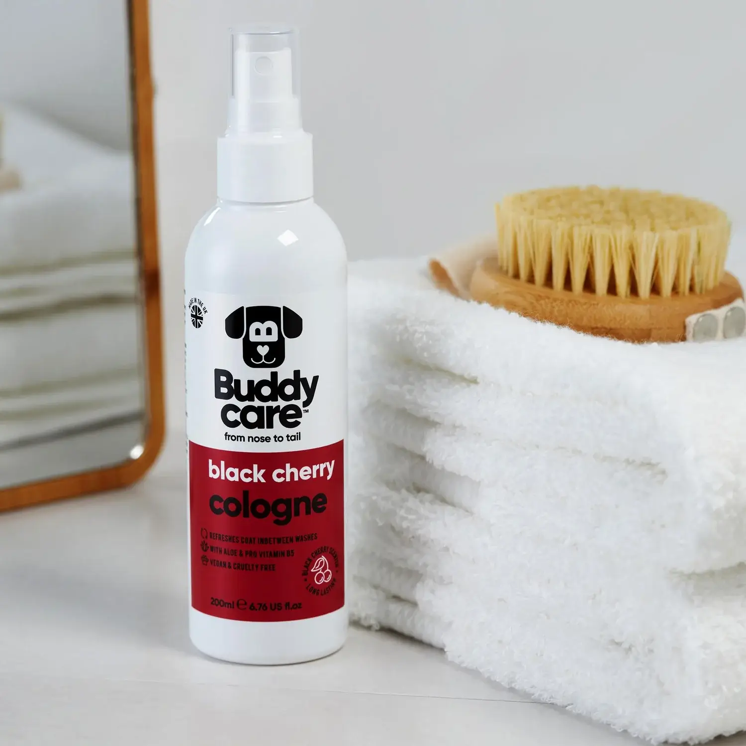 Buddycare – wholesale Pet spray – Dog – Buddycare Dog Cologne - Black Cherry - 200ml / 6.76 fl oz1