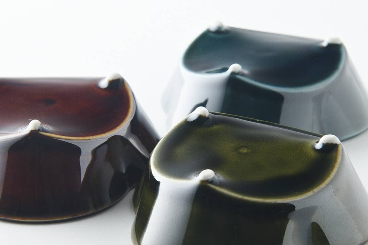 Yamani - Wholesale Bowl - Asumi 8cm Flower-Shaped Small Bowl - Navy3