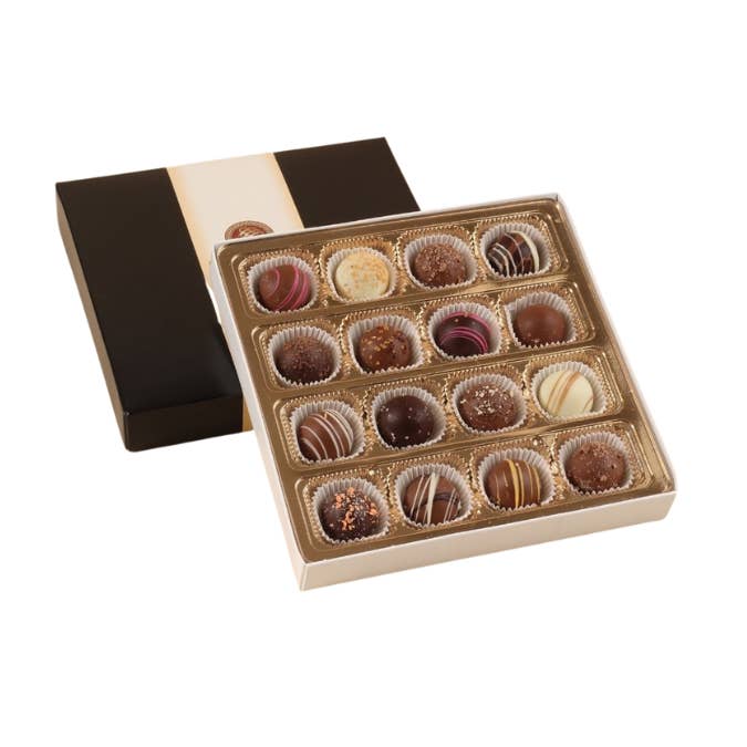 Truffle Gift box, 7 oz, 16 piece for wholesale by Coblentz Chocolate Company