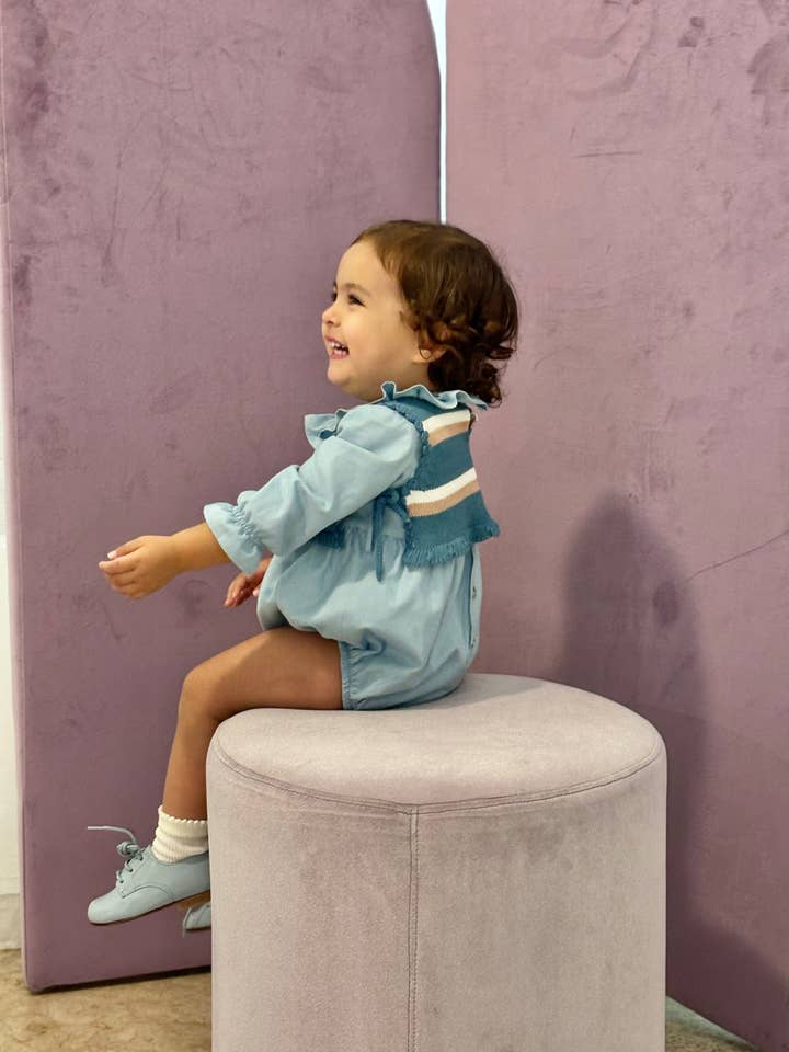 Fofo Vaiela Azul Simples por atacado de Nós e Tranças