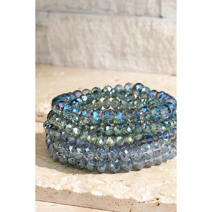 Urbanista - Wholesale Beaded Bracelet - Glass Bead 9 Set Bracelet
