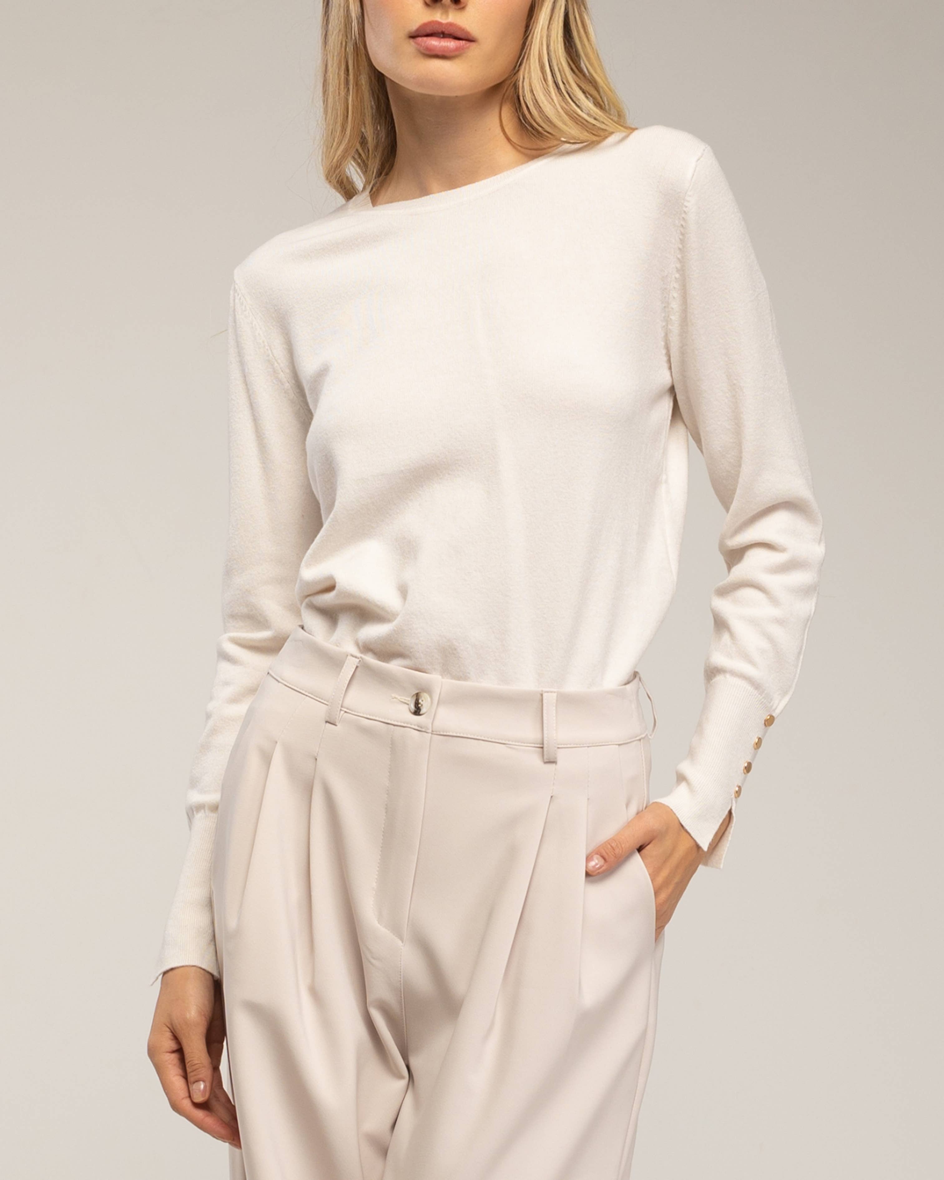 Tantra - Wholesale Knit Sweater - Women's - Fine knit sweater with wool, round neck26