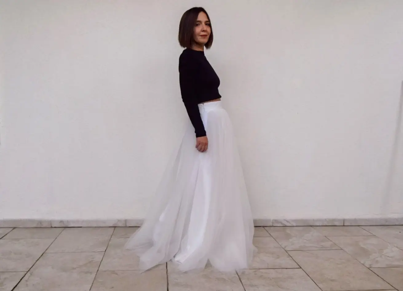 Modayladans - Wholesale Skirt - Women's - Long Voluminous Tulle Tutu Wedding Floor Length High4