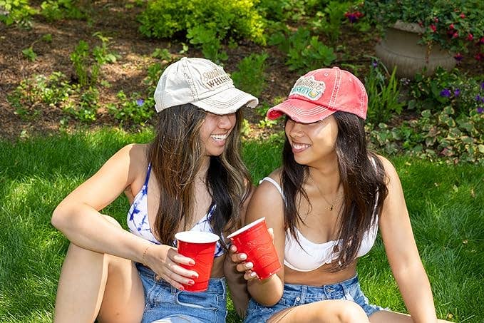 Funky Junque - Wholesale Honkbalpet - Dames - Vintage hoed met patch - Sunshine/Whisky (beige)3