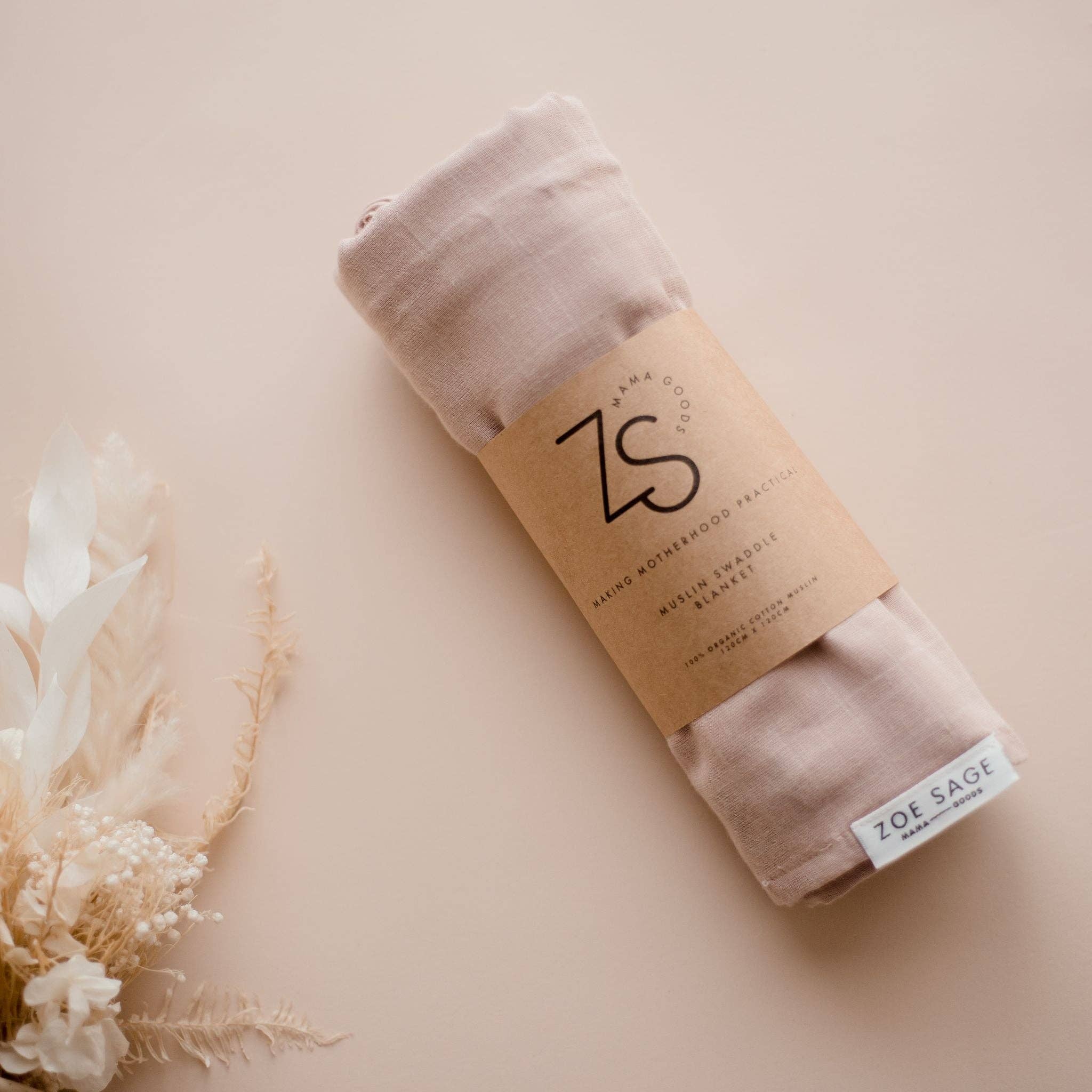 Zoe Sage - Wholesale Swaddle - Baby - Organic Cotton Muslin Swaddle Wrap - Sunset5