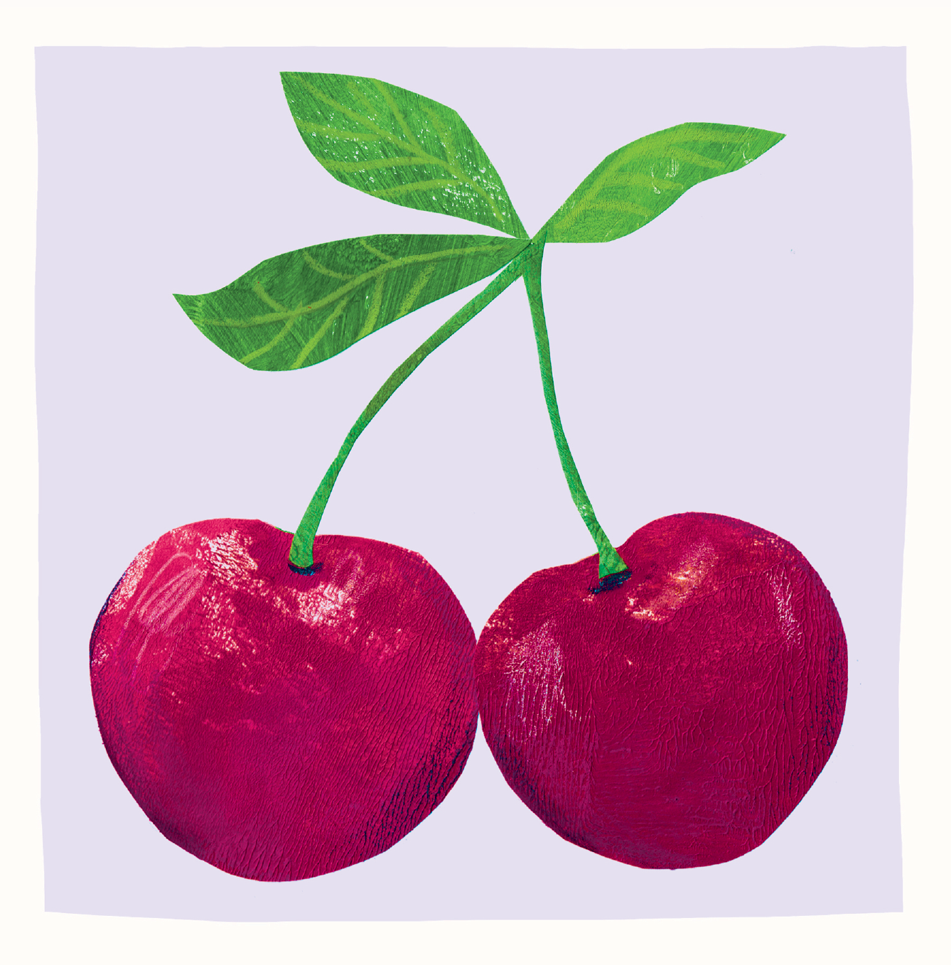 Kate Read Illustration - Wholesale Everyday Greeting Card - Cherries Greetings Card1