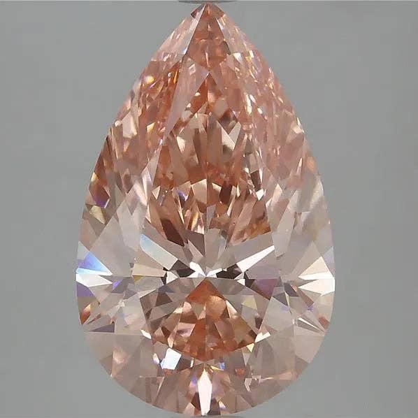 4.61ct Pear Lab Grown Diamond (Colour Fancy Intense Pink, Clarity VS1, IGI Certified) for wholesale by LooseDiamondNet