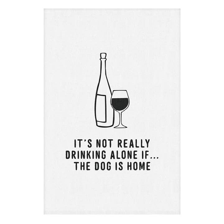 Face to Face Thirsty Boy Towel - Drinks With Dog for wholesale by Santa Barbara Design Studio by Creative Brands