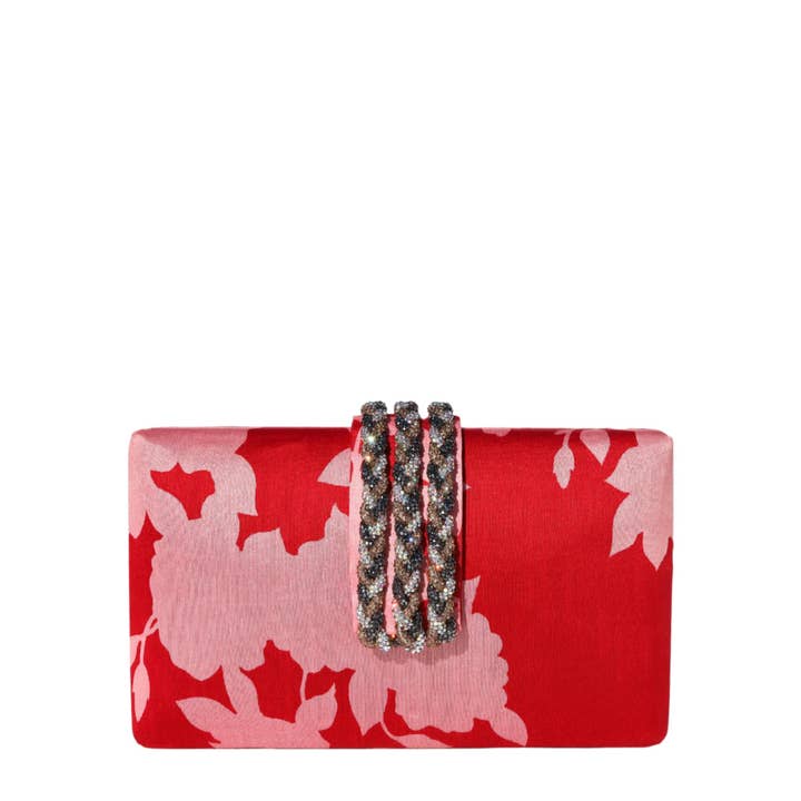Spring Bloom Braided Fringe Clutch for wholesale by Simitri