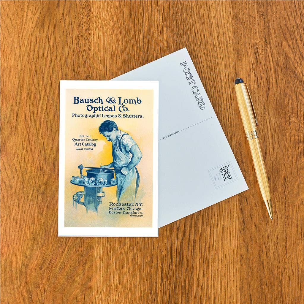 Found Image Press - Wholesale Postcard - Postcard PH-53 Bausch and Lomb, Lens Grinder1