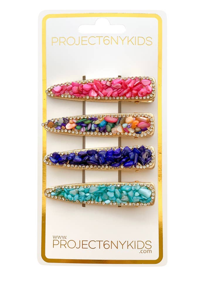 Set de clips Rock Candy - Set colorido para venta al por mayor de Project 6 NY Kids