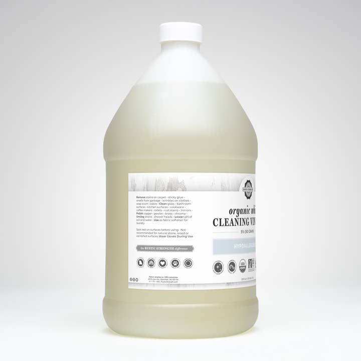 Rustic Strength - Wholesale All-Purpose Cleaning Spray - Organic White Vinegar - 50 grain