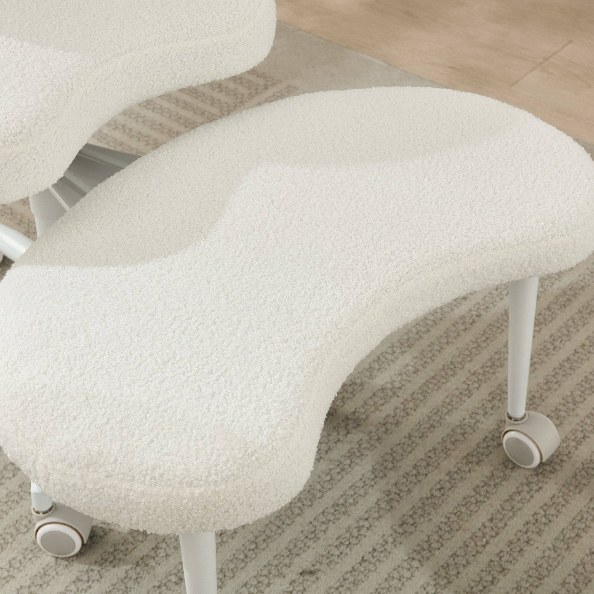 39F Inc. - Wholesale Chair - Meditation Chair Plus with Wheels, Cross Legged Chair, Ivory15