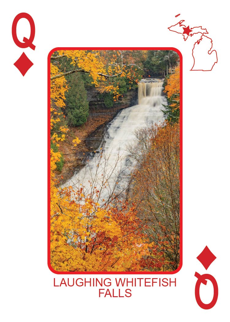 Phil Stagg Photography - Wholesale Playing Cards - WATERFALLS OF MICHIGAN - Playing Cards - Euchre Friendly52