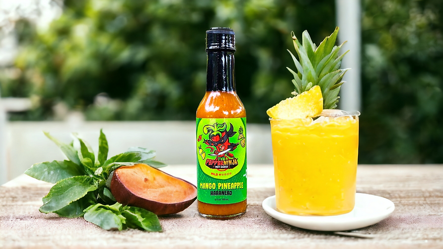 The Pepper Ninja Hot Sauce – wholesale Hot sauce – Mango Pineapple Habanero3