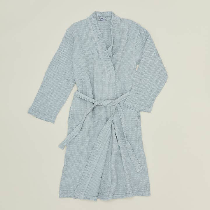 Hawkins New York - Wholesale Robe - Unisex - SIMPLE WAFFLE BATHROBE - SKY
