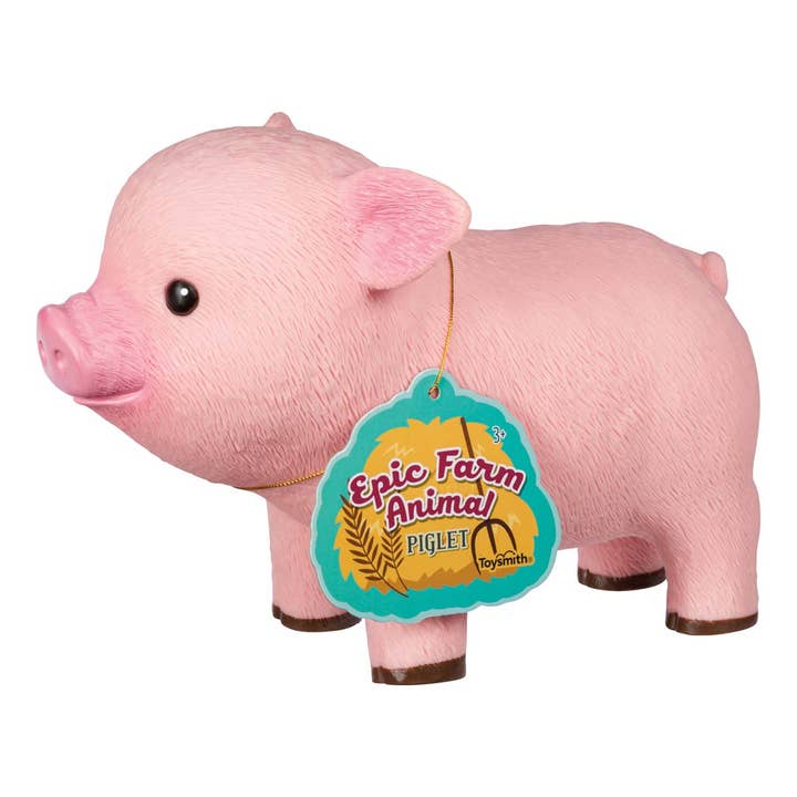 Toysmith - Wholesale Squishy Toy - Kids & Baby - Farm Fresh Epic Farm Animals Piglet Large Squeezable Toy