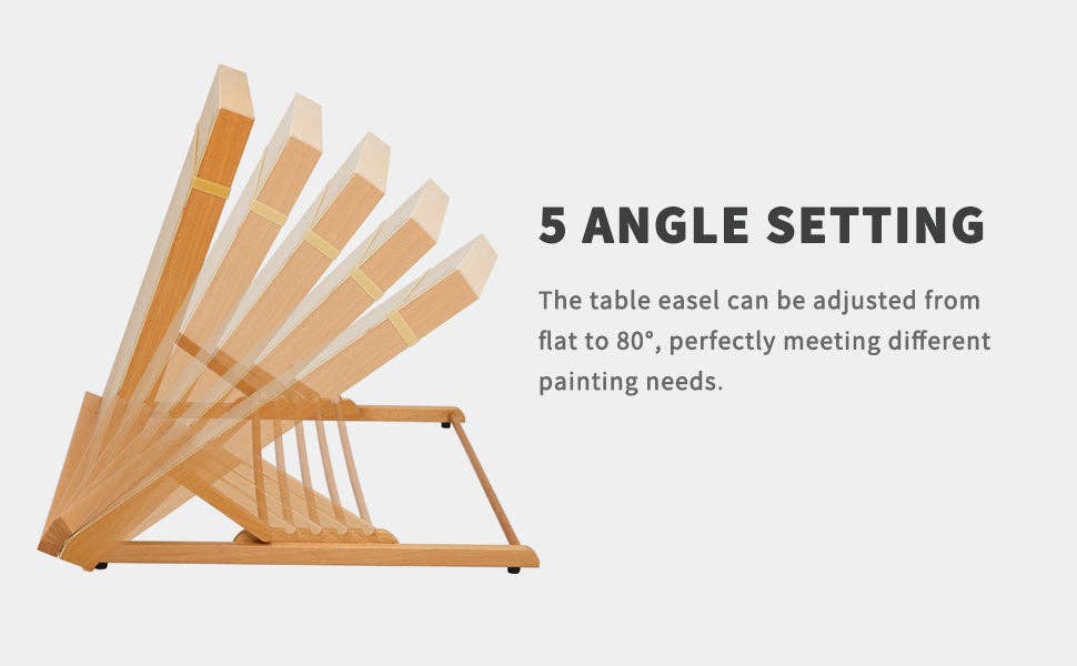 Pintar Art Supply – Engroshandel Skærebræt – MEEDEN Large Studio Artist tegne- og skitsebræt, justerbart bøgetræ A2 skitsebræt til studerende, begyndere og kunstner - Skrivebordsstaffeli i træ med T-firkant, 25-5/8" X 19"8