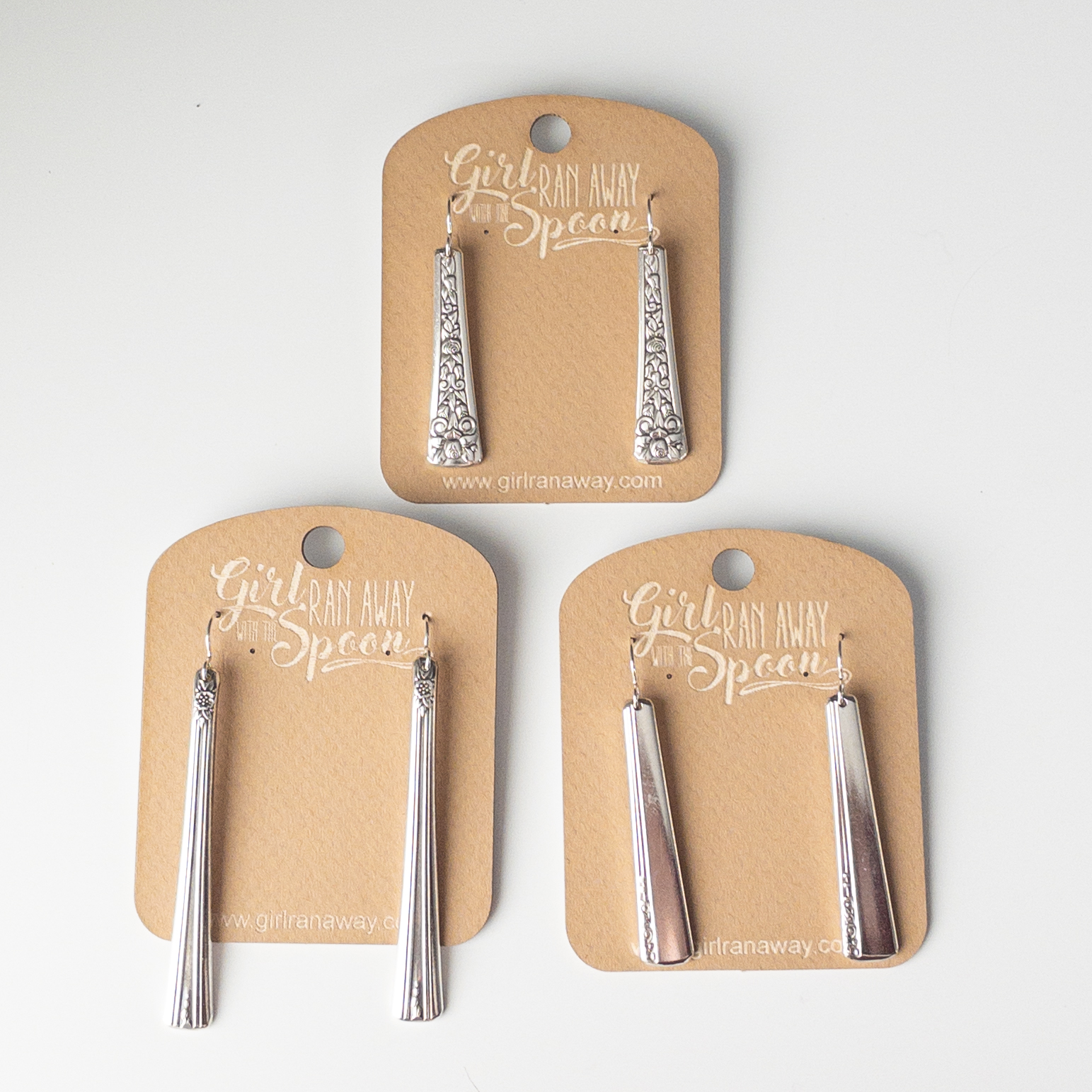 Girl Ran Away With the Spoon - Wholesale Dangle Earrings - Silverware Handle Earrings1