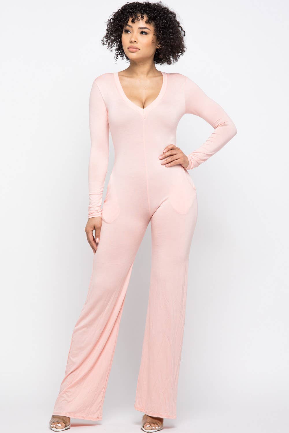 Boswell - Wholesale Jumpsuit - Women's - Bellbottom Jumpsuit With Side Pockets12