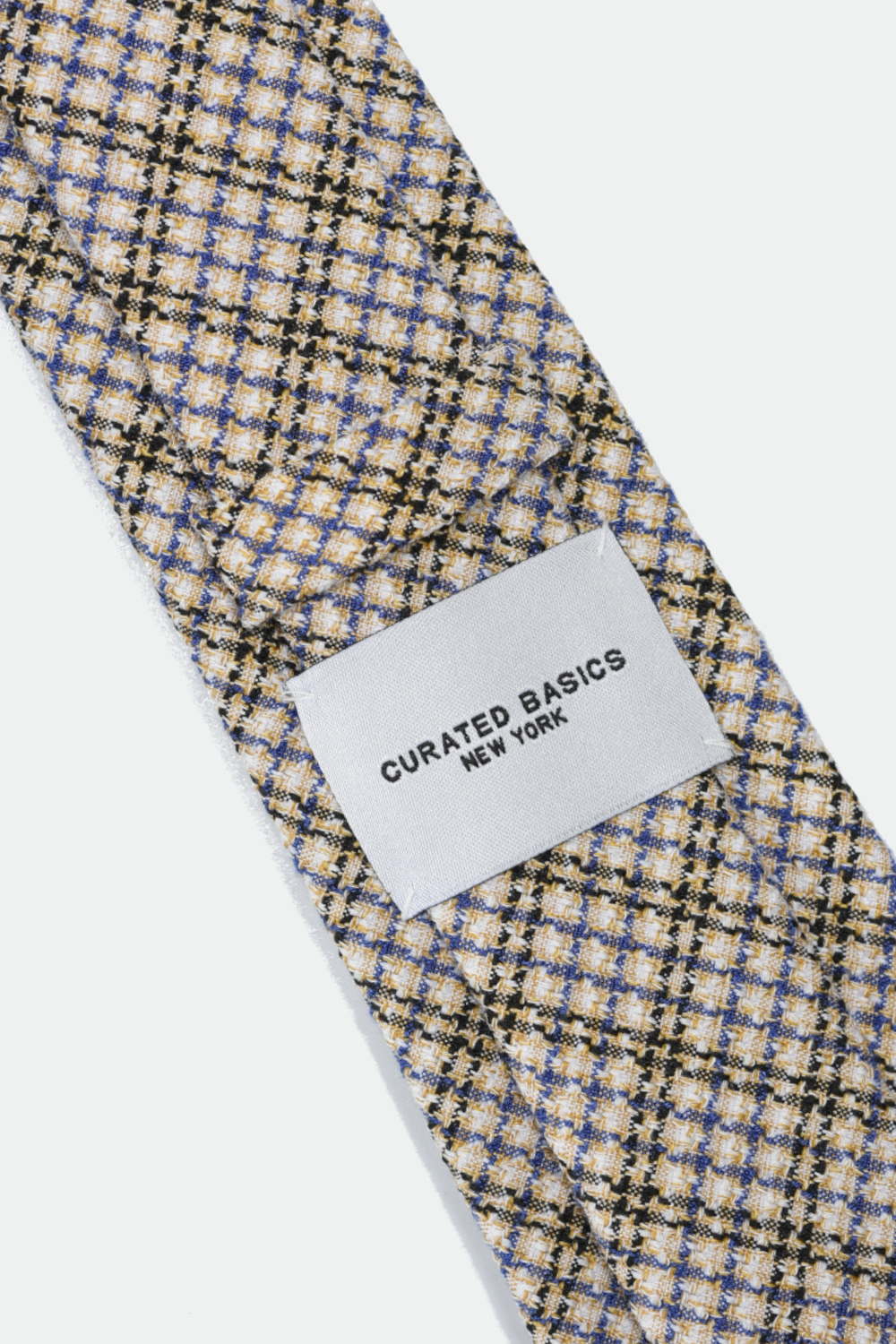 Curated Basics – wholesale Necktie – Men’s – Classic Blue Check Tie1