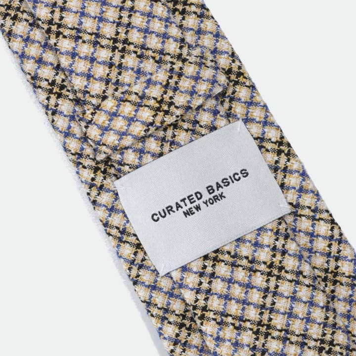 Curated Basics – wholesale Necktie – Men’s – Classic Blue Check Tie1
