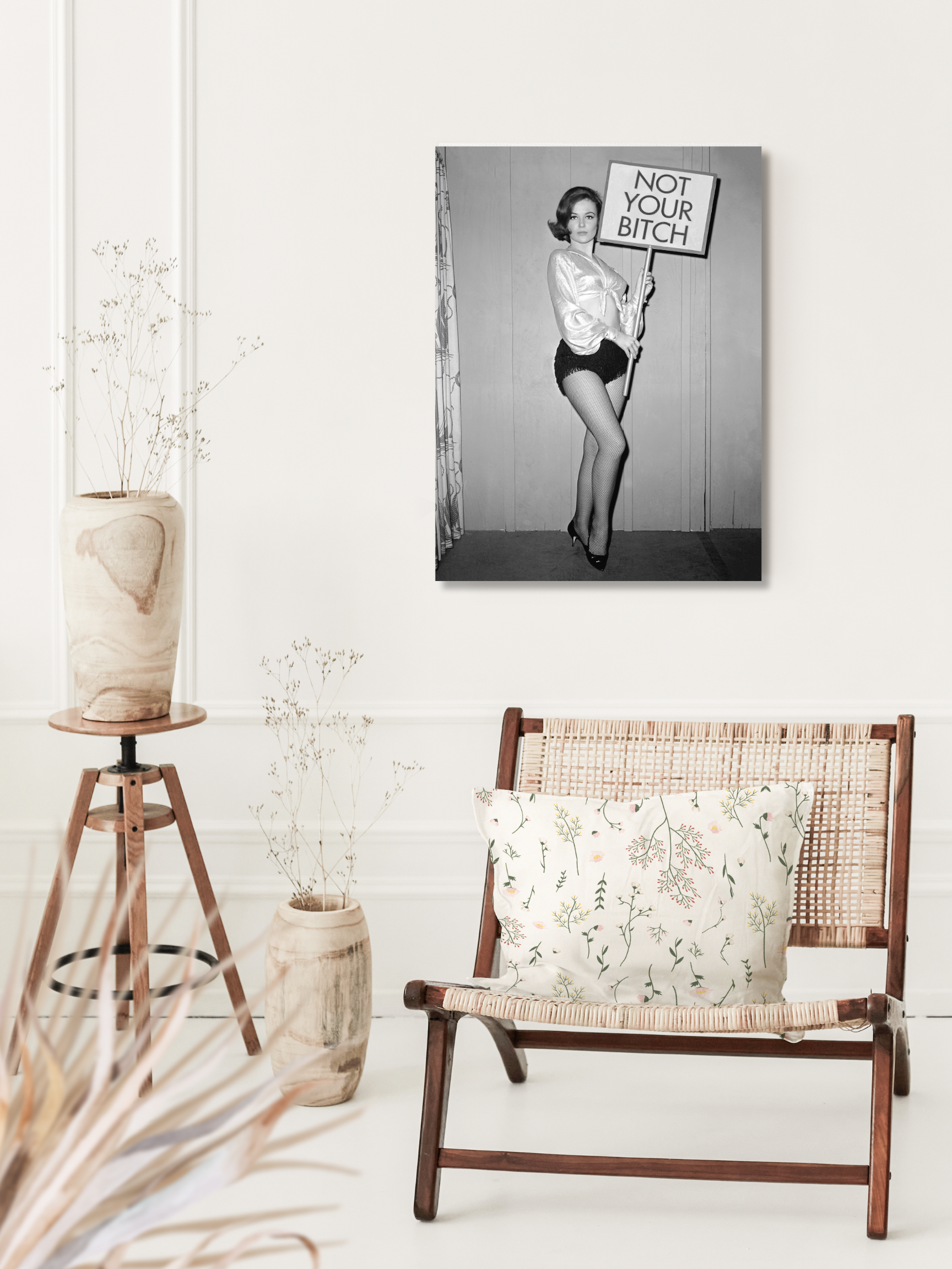 Barbara Decor - Venta al por mayor Pósteres - Póster vintage feminista en blanco y negro de 45x60 cm4
