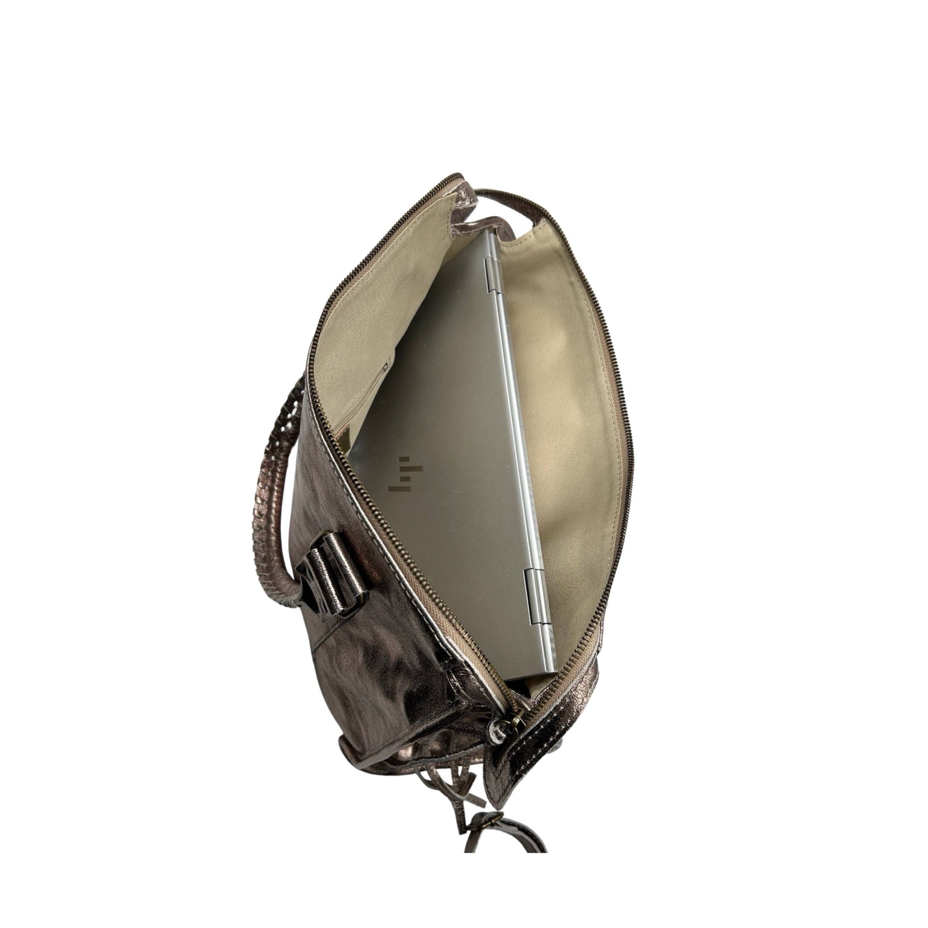 Louisa lee - Venta al por mayor Bolso con asas - Mujer - BOLSO GRANDE CAPUCINE DE PIEL IRIDISCENTE11