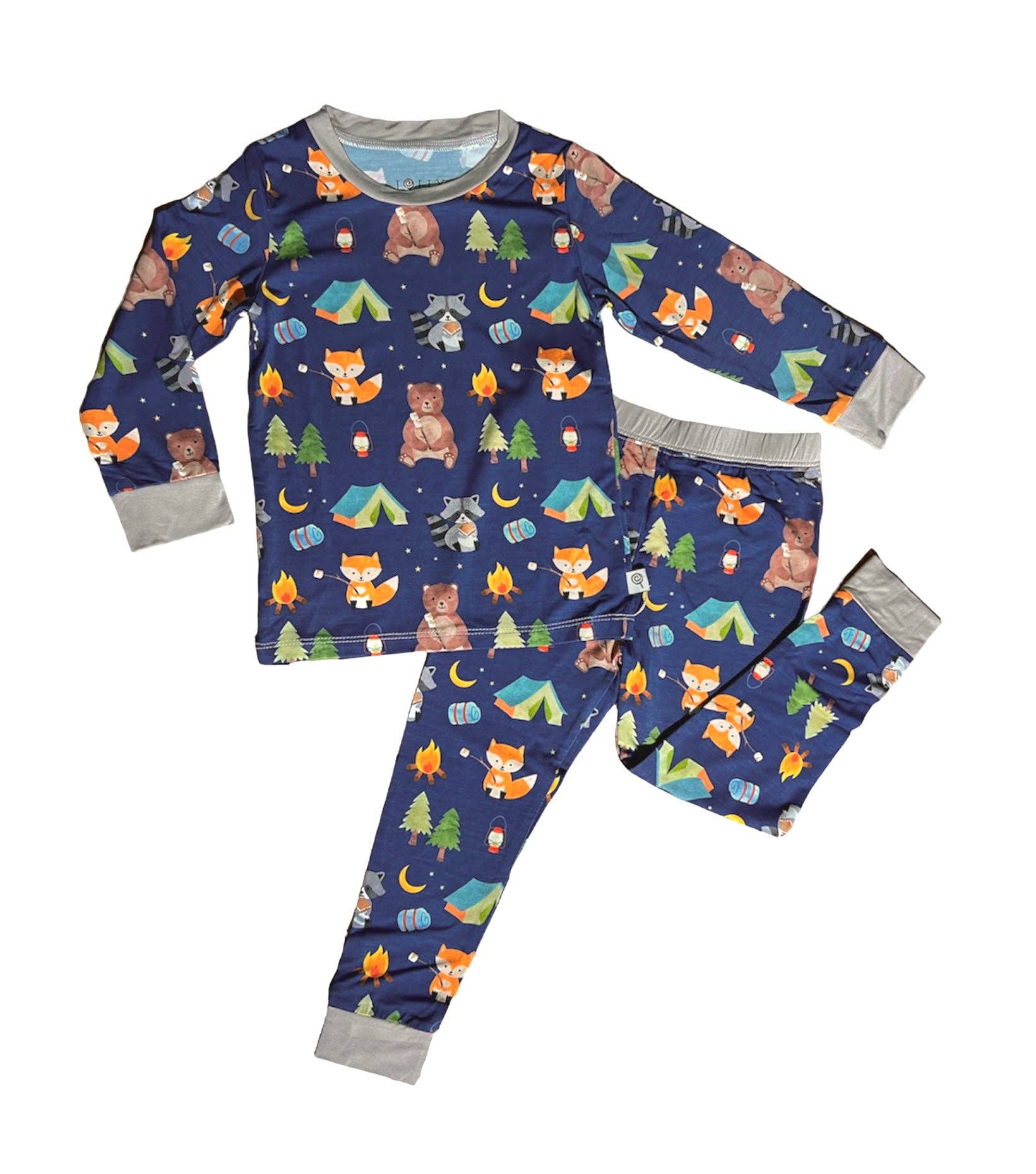 LollyBerry - Wholesale Sleepwear Set - Kids - S’more Time Bamboo Two Piece Pajamas Set1