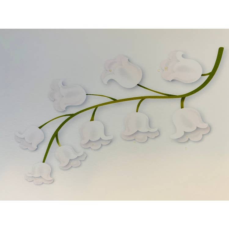 Studio Daedre - Wholesale Everyday Greeting Card - Lily of the Valley Flower, Everyday Card - Loose Card0