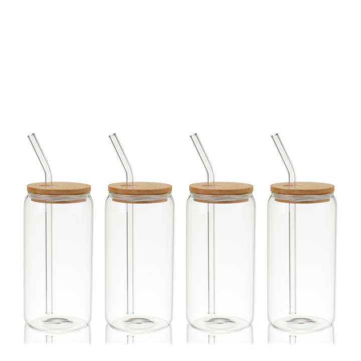 TRUE - Wholesale Insulated Mug/Tumbler - Everyday Glass Tumblers - Set of 4