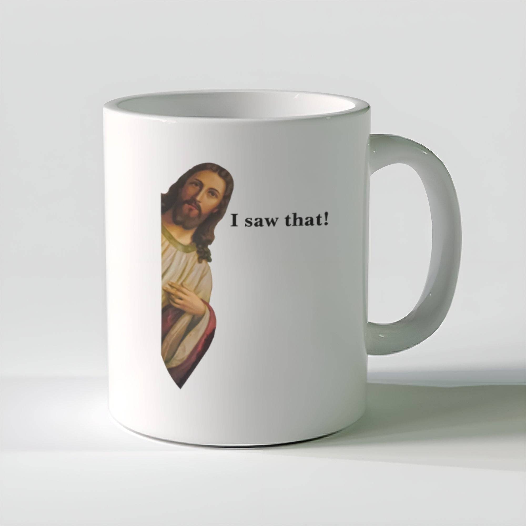 Sticker Bull - Wholesale Coffee Mug - Jesus I Saw That 11oz Coffee Mug7