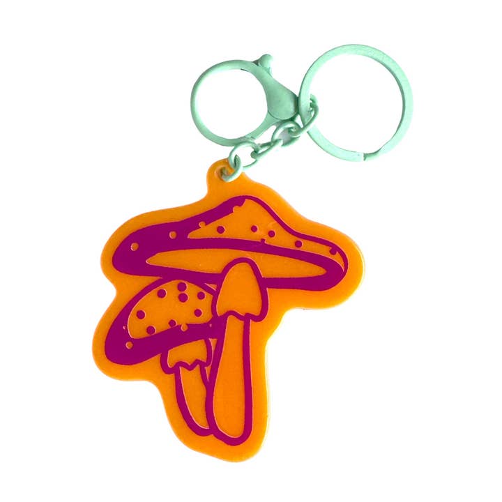 Mushroom Charm Keychain for wholesale by Wild Lettie