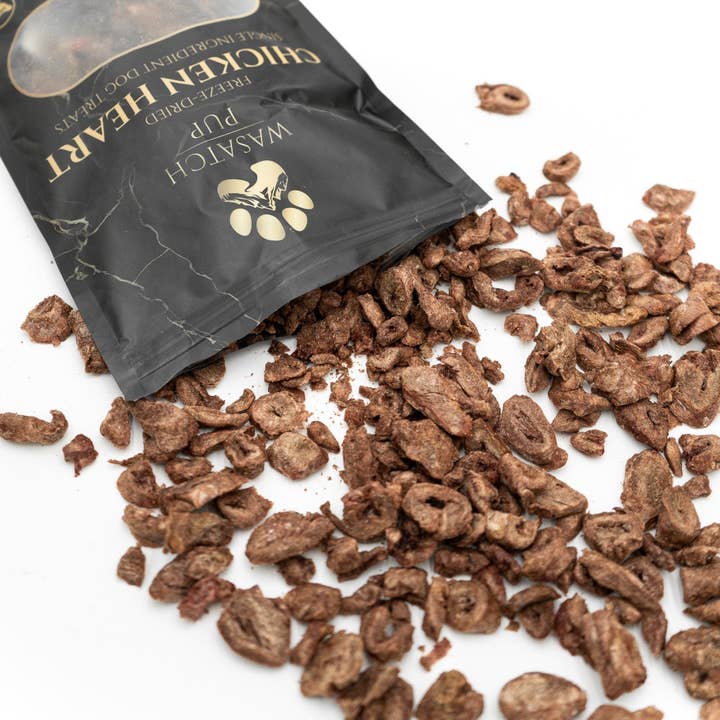 Wasatch Pup – wholesale Pet treats – Dog – Freeze-Dried Chicken Heart | Single Ingredient Dog Treats9